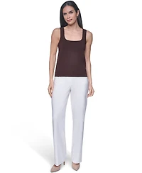 Calvin Klein Women's Square Neck Sleeveless Top