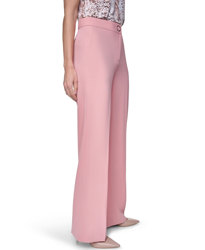 Calvin Klein Women's Mid Rise Full Length Relaxed Pants