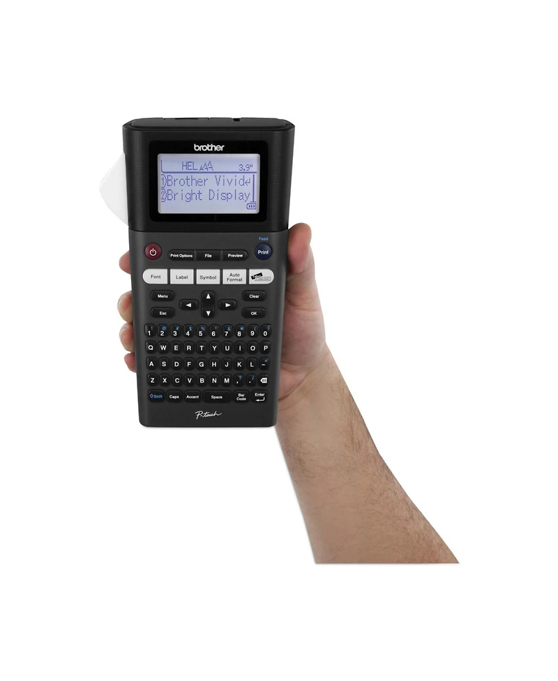 Brother P-Touch Pt-H300LI 5.25 in. x 8.5 in. x 2.63 in. 5 Lines Rechargeable Take-It-Anywhere Labeler