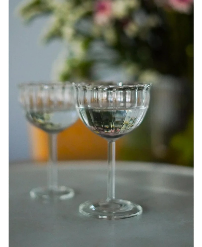 Fleck, Kira Stemware Coupes, Set of 2
