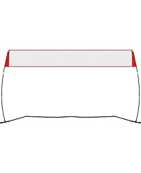 Mecale Adjustable Freestanding Volleyball Training Net with Carry Bag