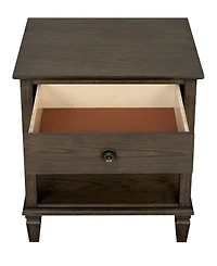 Madison Park Signature Victoria 24" One-Drawer Wood Bedside Table