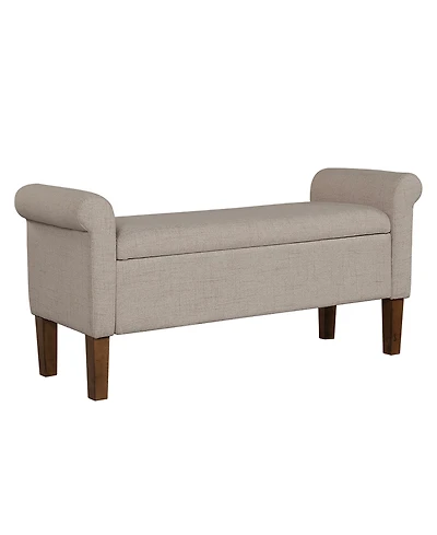 510 Design Aubrey 46" Upholstered Storage Bench