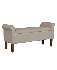 510 Design Aubrey 46" Upholstered Storage Bench