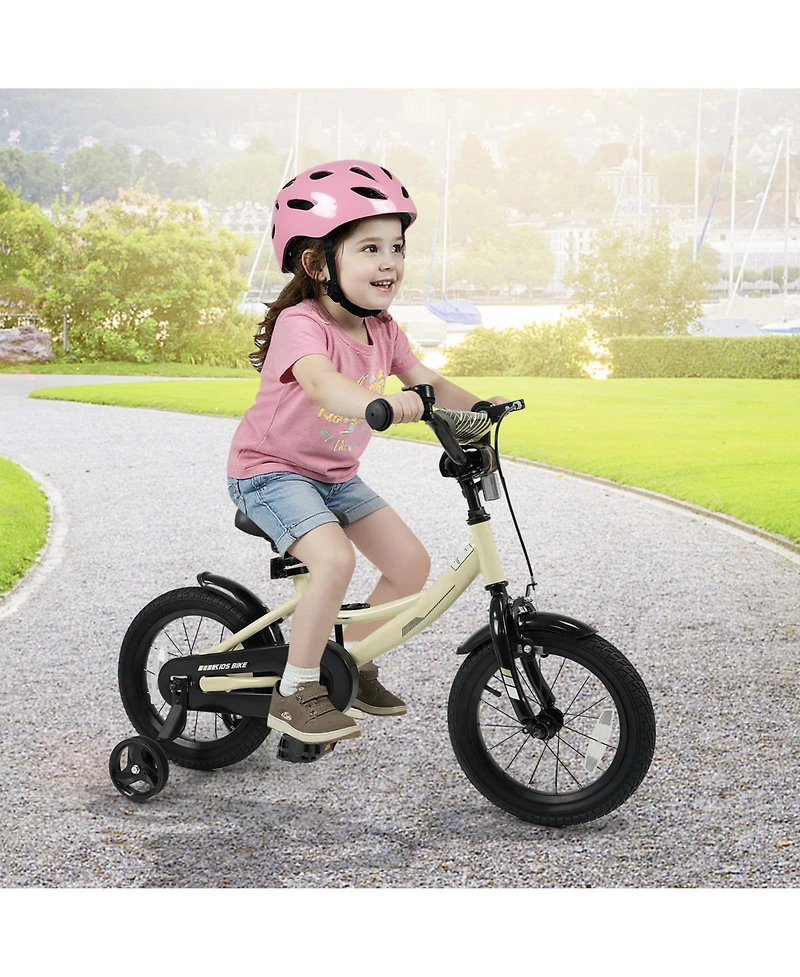Slickblue Kids Bicycle Sport Style with Detachable Training Wheels Bike