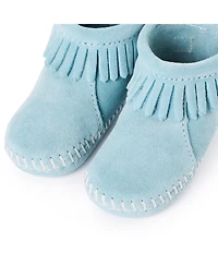 Minnetonka Baby Suede Back Flap Booties