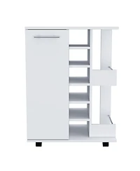 flynama Bar Cart with 2 External Shelves