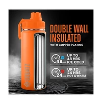 Squatz 18 oz Insulated Water Bottle