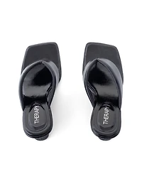 Therapy Australia Women's Lennox Square Toe Wedge Thong Heel