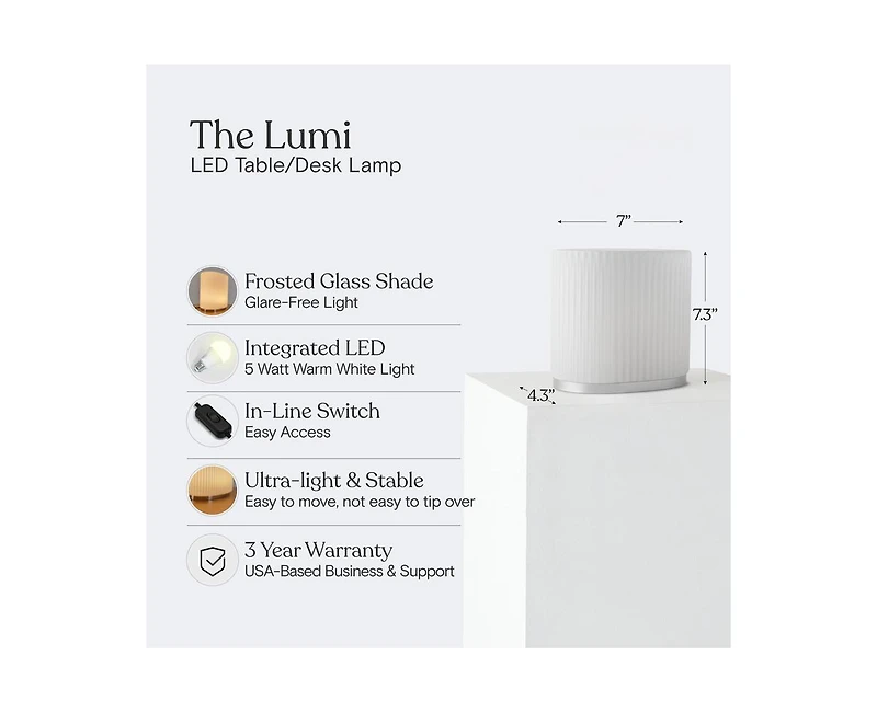 Brightech Lumi Dimmable Led Industrial Table Lamp