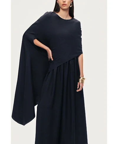 Nocturne Women's Draped Cape Blouse