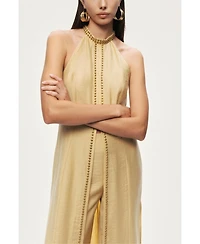 Nocturne Women's Studded Halter Neck Tunic