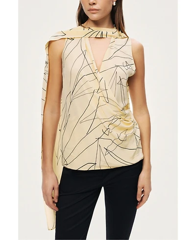 Nocturne Women's Shawl Detail Blouse