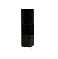 flynama Corner Bar Cabinet 71" H with 3 Cabinets, 1 Drawer, 1 Shelf 12 Wine Rack 1 Glass Holder.