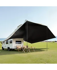 Gouun 10 x 7 ft Vehicle Side Awning with UV50 Plus Sun Protection