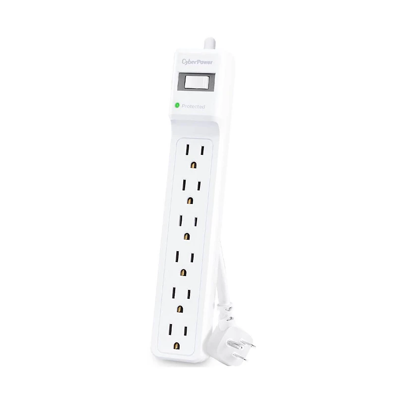 CyberPower Essential Series 6-Outlet Surge Protector with Power Cord