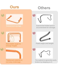 Hikeen Speed Training Hurdles, Adjustable Agility Training Hurdles for Football, Basketball, Soccer Hurdles Training Equipment Set of 6 with Bag