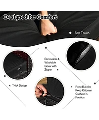 Gymax 8 Piece Patio Rattan Sectional Furniture Set w/ Waterproof Cover Cushions