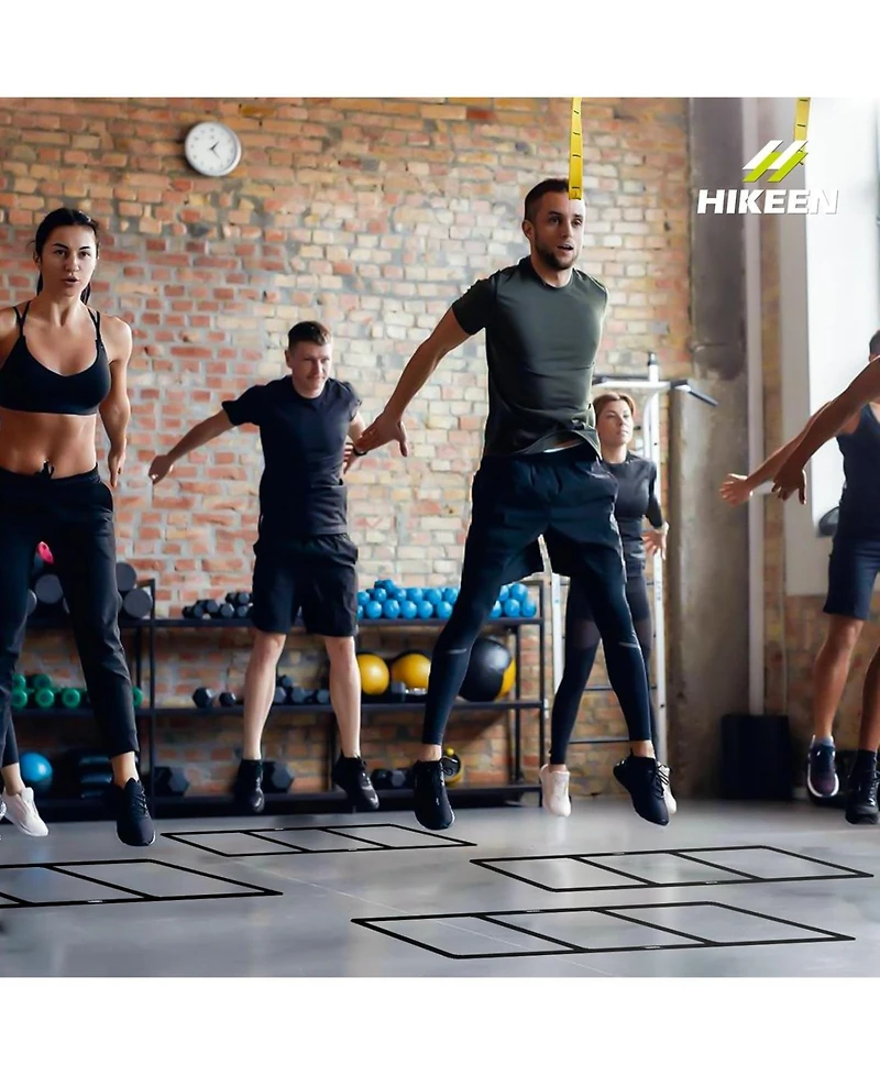 Hikeen Agility Ladder - Speed Ladder for Football, Basketball - Durable Rubber Training Ladder for Footwork