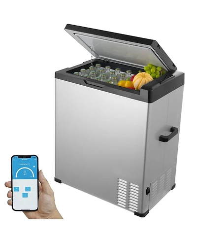 Mecale 70 Liter Portable Car Refrigerator 12V Single Zone for Camping Rv