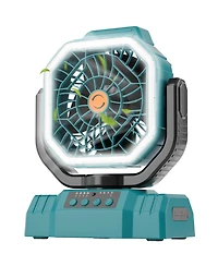 Gnuadz Portable Camping Fan Remote Control Auto Oscillating Outdoor Beach Patio Tent 20000mAh