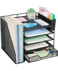 Gnuadz Desk Organizer 5-Tier Tray File Holder Drawer Pen