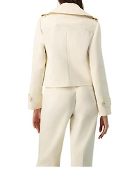 Ivonne Women's Short Cotton Trench Coat