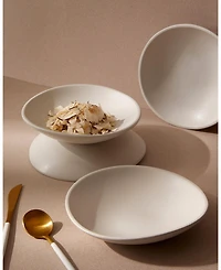 Gharyan Stoneware, Stoneware Dessert Plate | Dadasi 7.9" - Set of 4