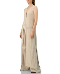 Ivonne Women's Long Light Weight Sleeveless Tunic