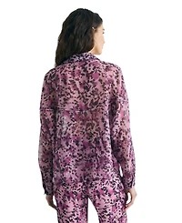 Scalpers Women's Animal Print Fluid Blouse