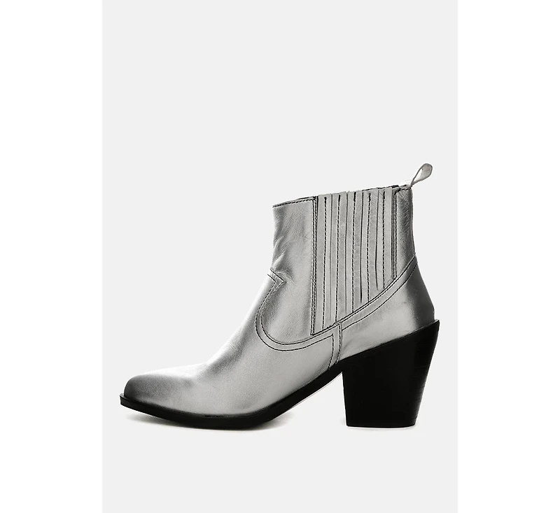 Rag & Co Women's Rayna Metallic Leather Boots