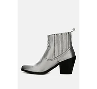 Rag & Co Women's Rayna Metallic Leather Boots