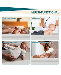 gaomon Baby 6-Drawer Nursery Dresser and Changing Table, Removable Top, Changing Pad Included.