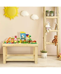 Gouun Solid Wood Kids Multifunctional Activity Play Table
