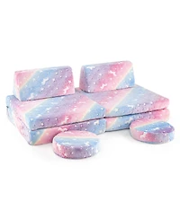 Sugift Modular Kids Play Couch Set Glow in the Dark with Portable Handles