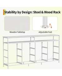 gaomon Bedroom or Living Room 12 Drawer Dresser Tv Stand, Fabric Storage Organizer with Open Shelves.