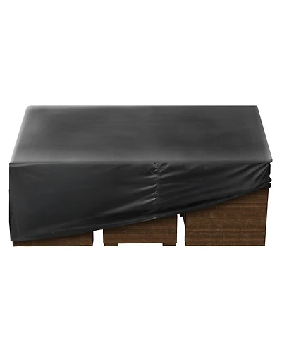 Gouun 420D Waterproof Square Patio Table Cover with Air Vents, 126 x 126 x 32 inch