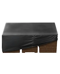 Gouun 420D Waterproof Square Patio Table Cover with Air Vents, 126 x 126 x 32 inch