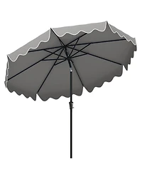 Sugift 9 Feet Patio Umbrella with Crank Handle and Push Button Tilt