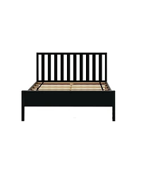 Max & Lily Scandinavian Bed Frame, Solid Wood Platform with Headboard for Kids