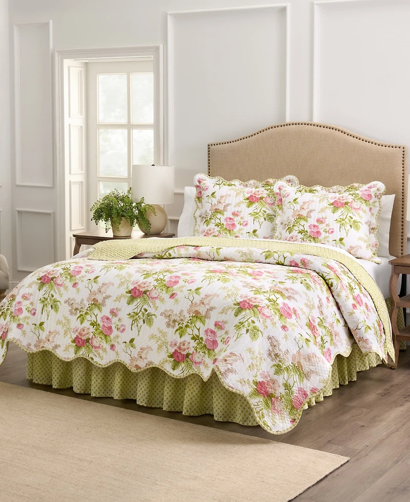 Waverly Emma's Garden Cotton 4-Pc. Quilt Set