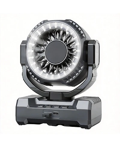 Gnuadz Camping Fan Portable Rechargeable Led Lantern Oscillation Outdoor 24000mAh