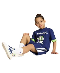adidas Boys' 2T-10 Pixar Toy Story Short-Sleeve T-Shirt and Shorts, 2-Piece Set