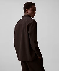 Calvin Klein Men's Collared Neck Long-Sleeve Shirt