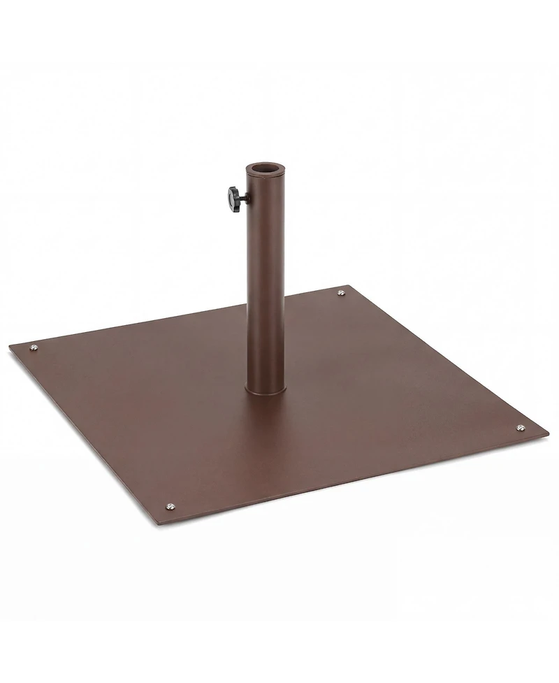 Sugift 25 Inch Square Patio Umbrella Base 42 Lbs Weighted