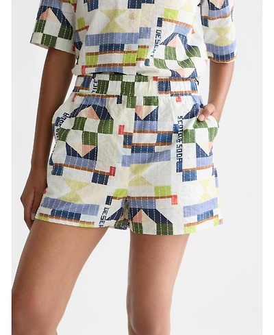 Scotch & Soda Women's and Printed Stitch-Embroidered Shorts