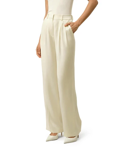 Lilysilk Women's Double-Faced Charmeuse Straight- Leg Pant