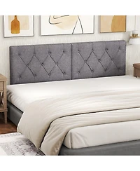 Gouun Fabric Upholstered Twin Size Headboard with Adjustable Height