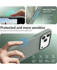 Gonez Magnetic for iPhone 17 Pro Max Case, Compatible with MagSafe, Liquid Silicone Anti-Scratch Shockproof Protective Phone Case