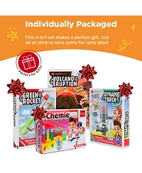Best Choice Products 4-in-1 Science Project Kit, Stem and Steam Diy Lab Experiments for Kids